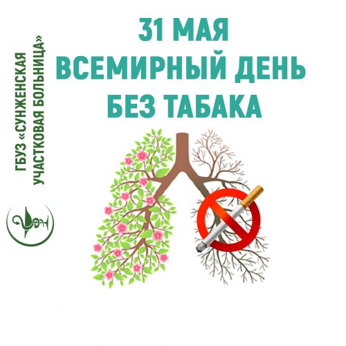 31 мая- Всемирный день без табака